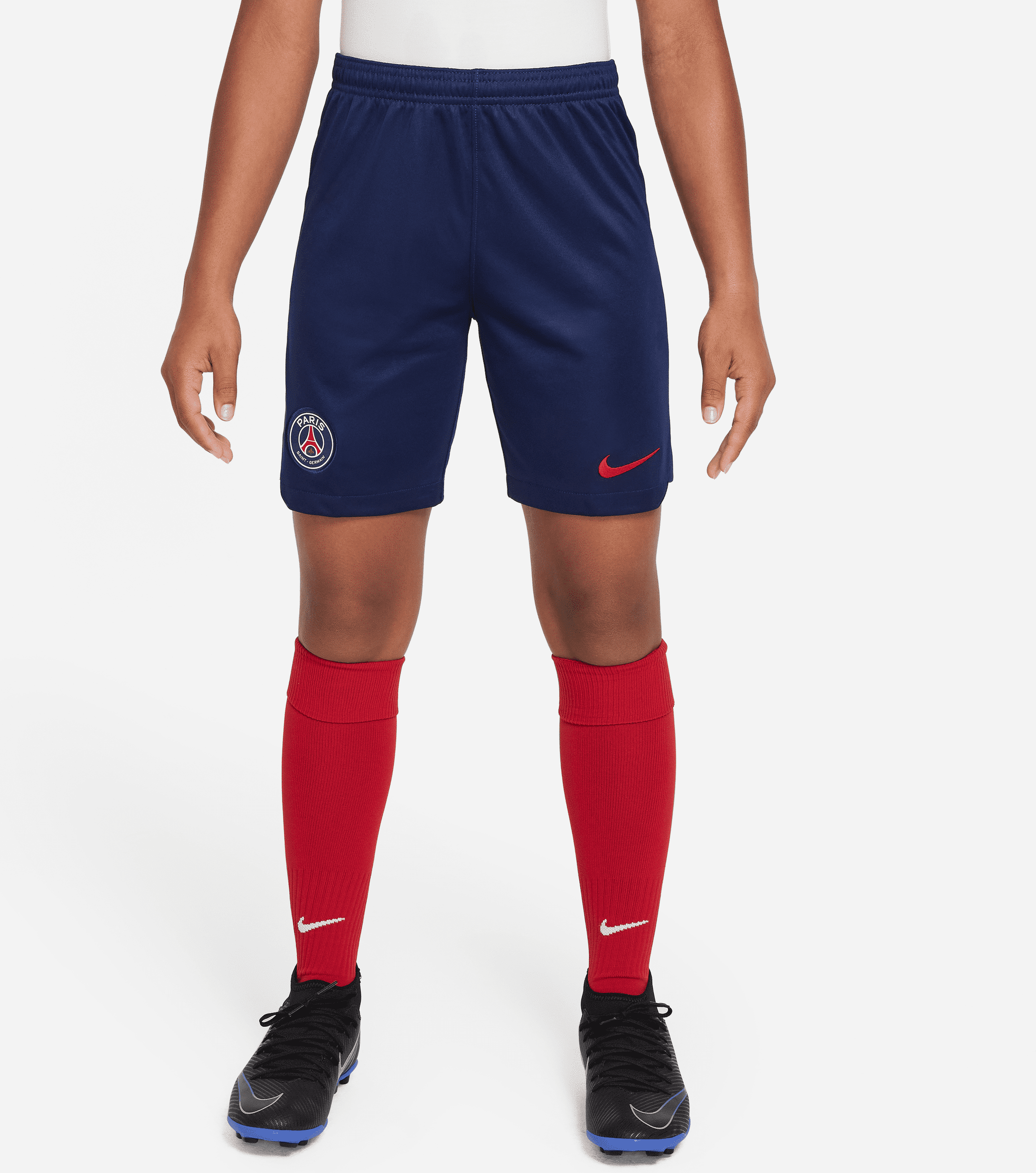 nike shorts da calcio  dri-fit paris saint-germain 2023/24 stadium per ragazzi – home/away - blu