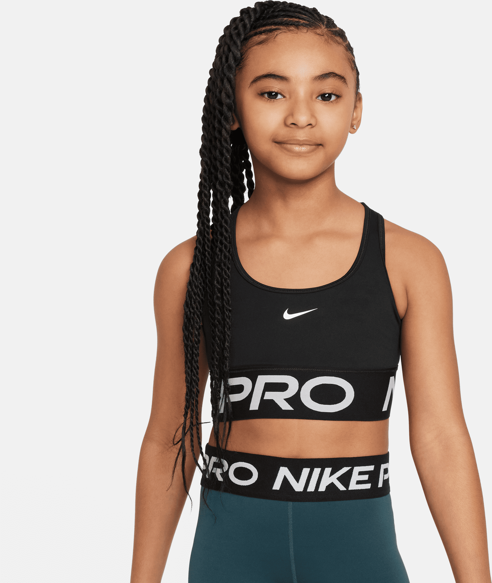 nike bra  pro swoosh – bambina/ragazza - nero