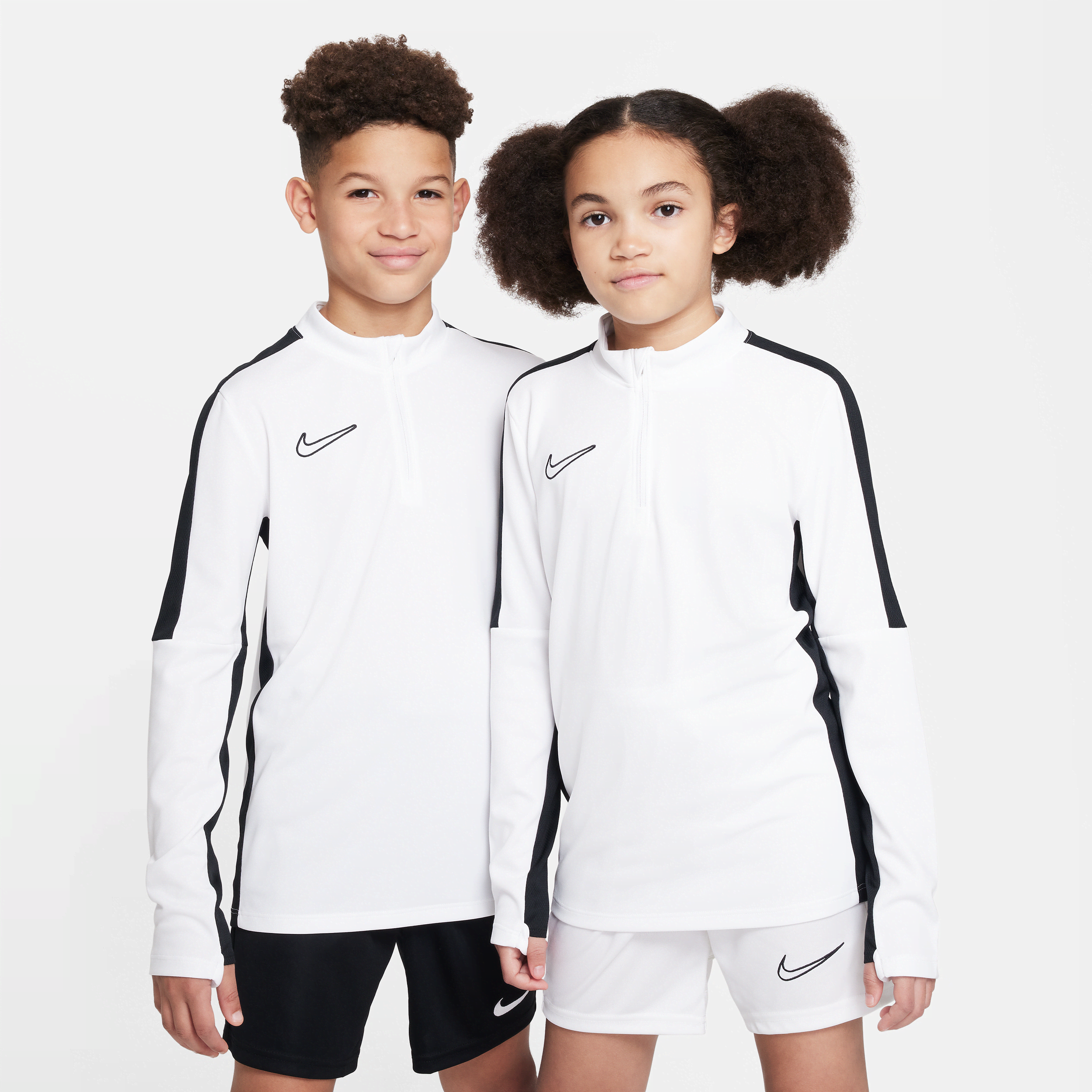 nike maglia da calcio per allenamento  dri-fit academy23 – ragazzo/a - bianco