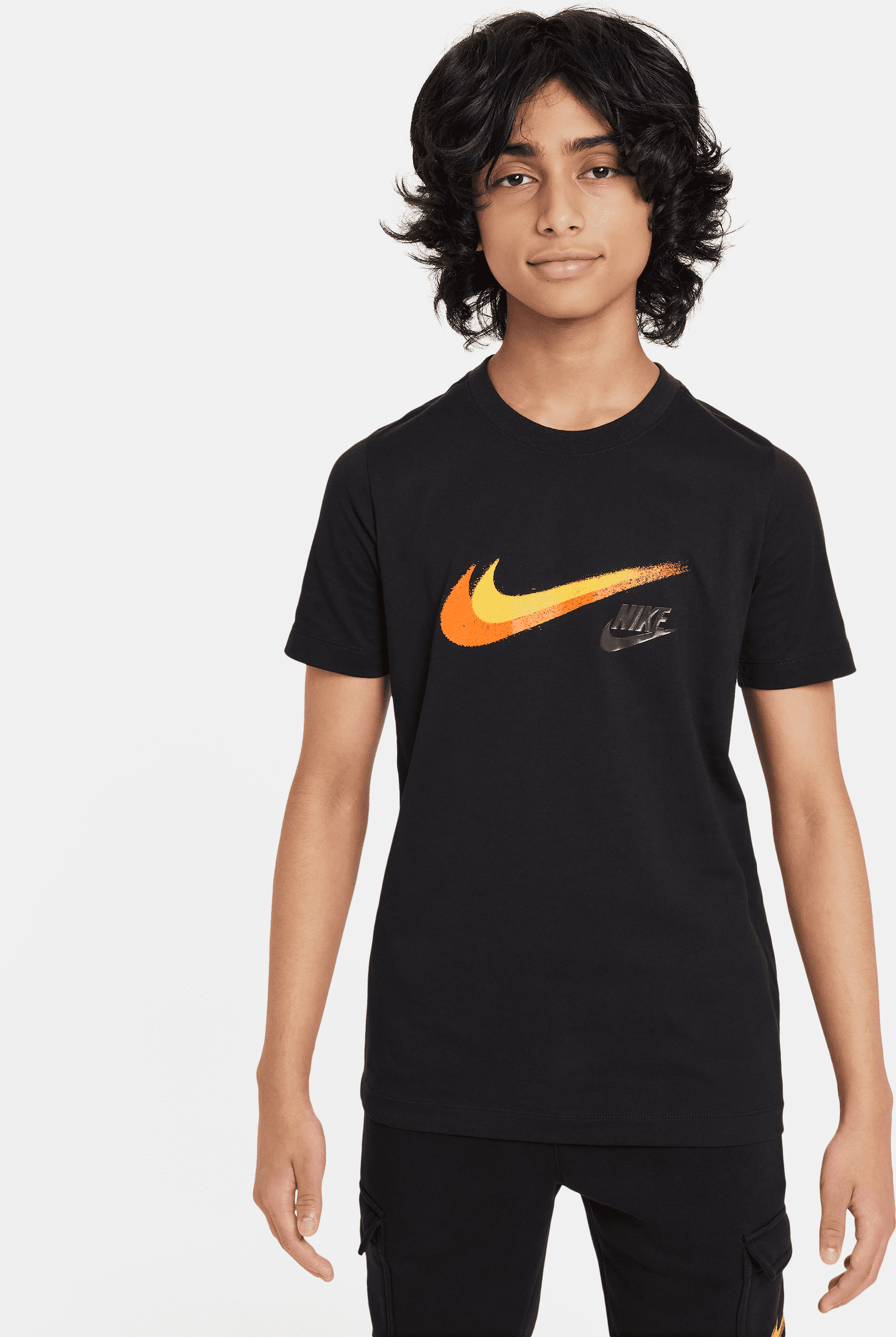 nike t-shirt con grafica  sportswear – ragazzo - nero