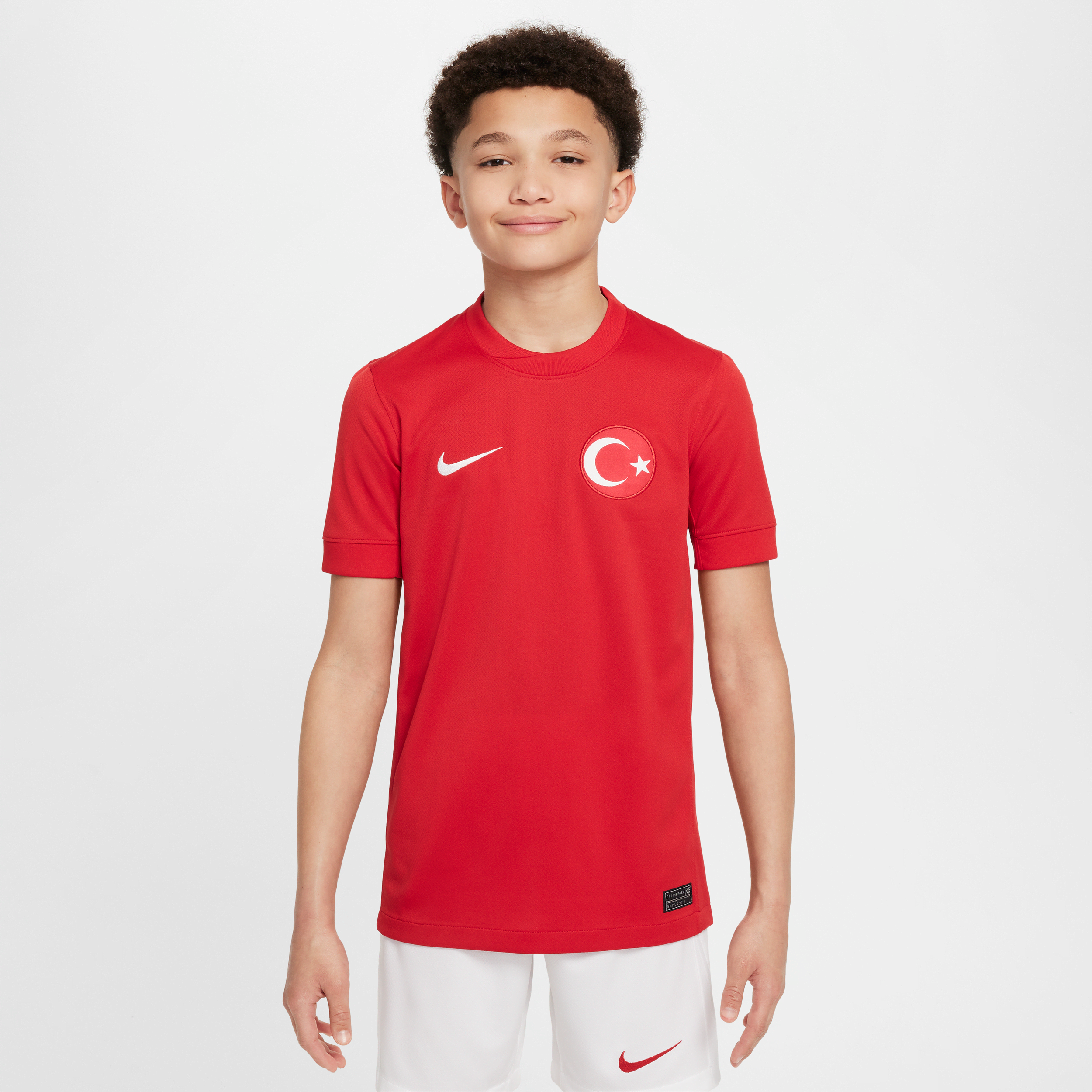 nike maglia da calcio replica  dri-fit turchia 2024/25 stadium per ragazzo/a – away - rosso