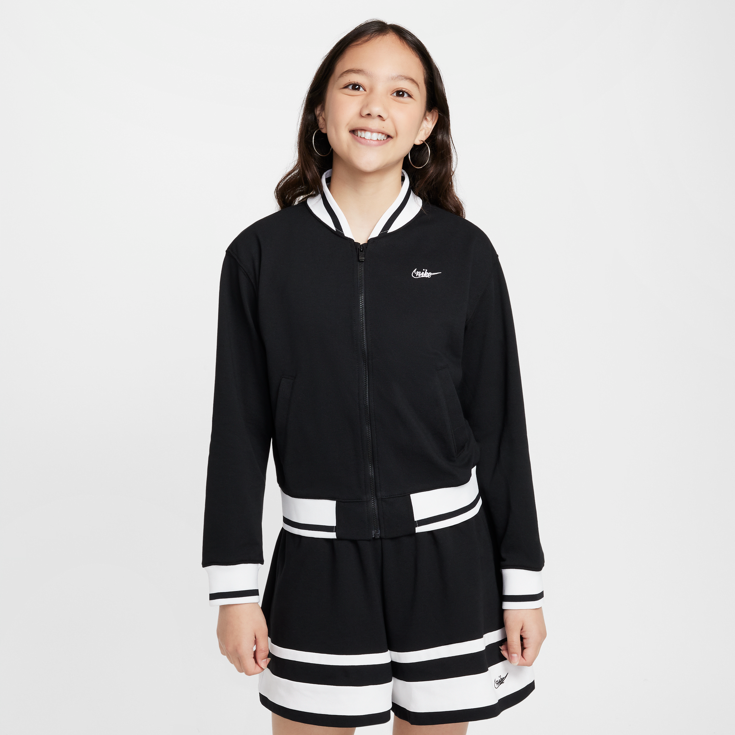 nike giacca  sportswear – bambina/ragazza - nero