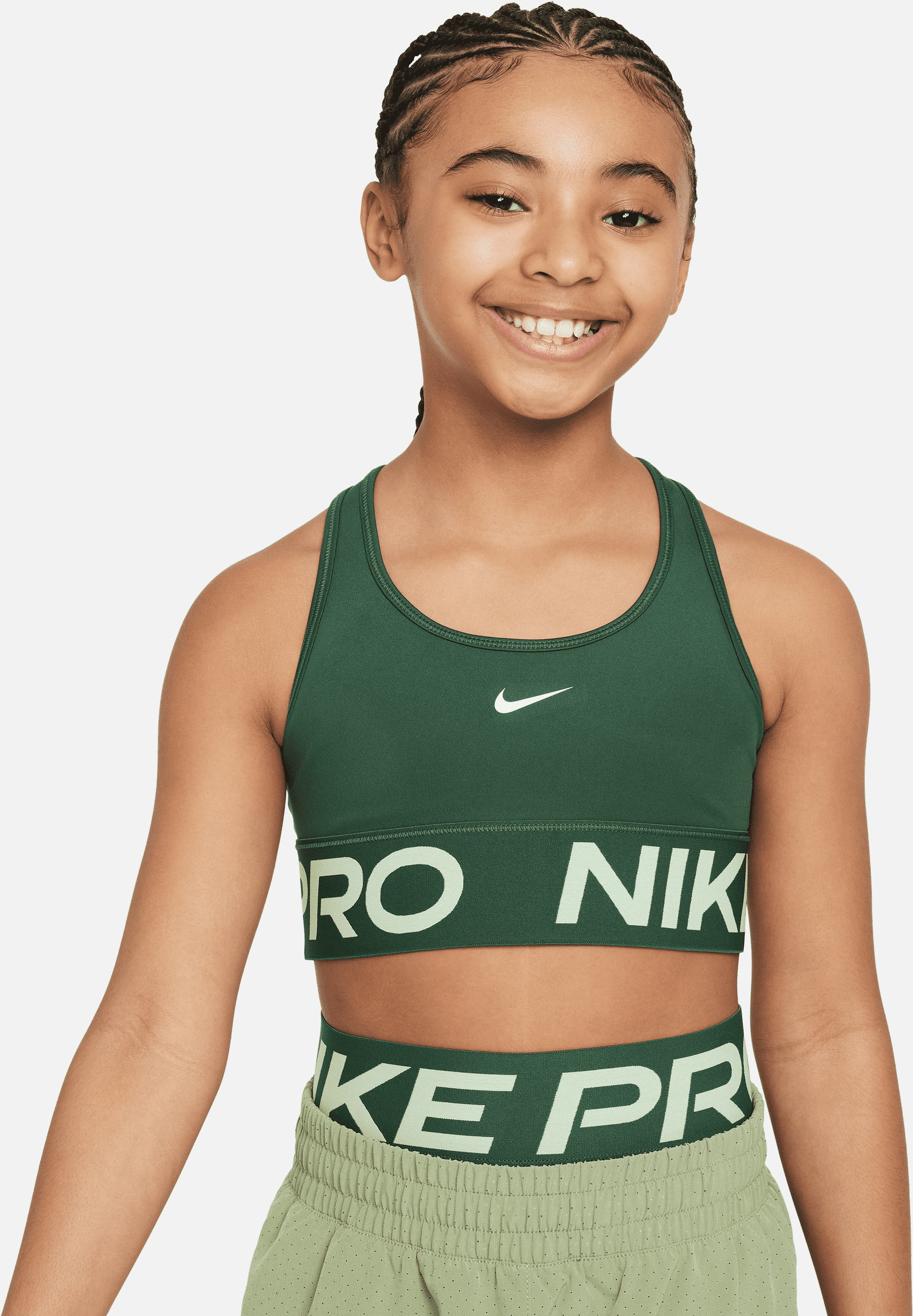 nike bra  pro swoosh – bambina/ragazza - verde