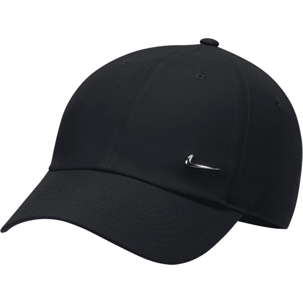 nike cappello essenziale con swoosh in metallo  dri-fit club - nero