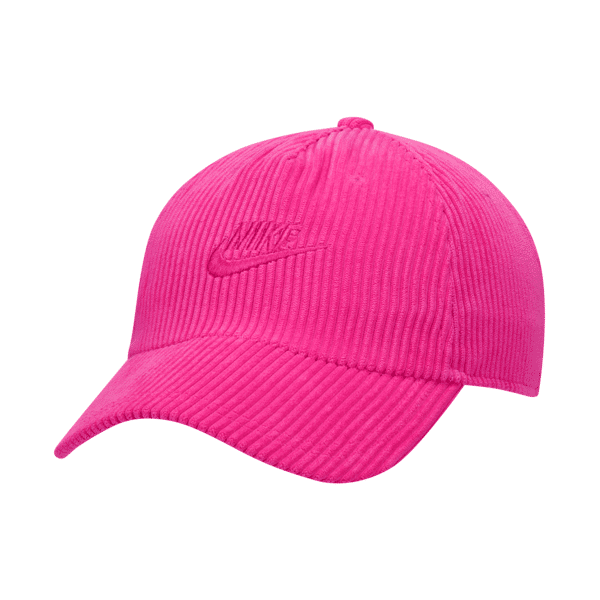 nike cappello non strutturato in velluto a coste  club cap - rosa