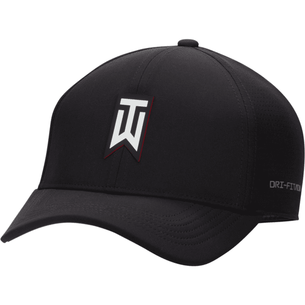 nike cappello strutturato  dri-fit adv club tiger woods - nero