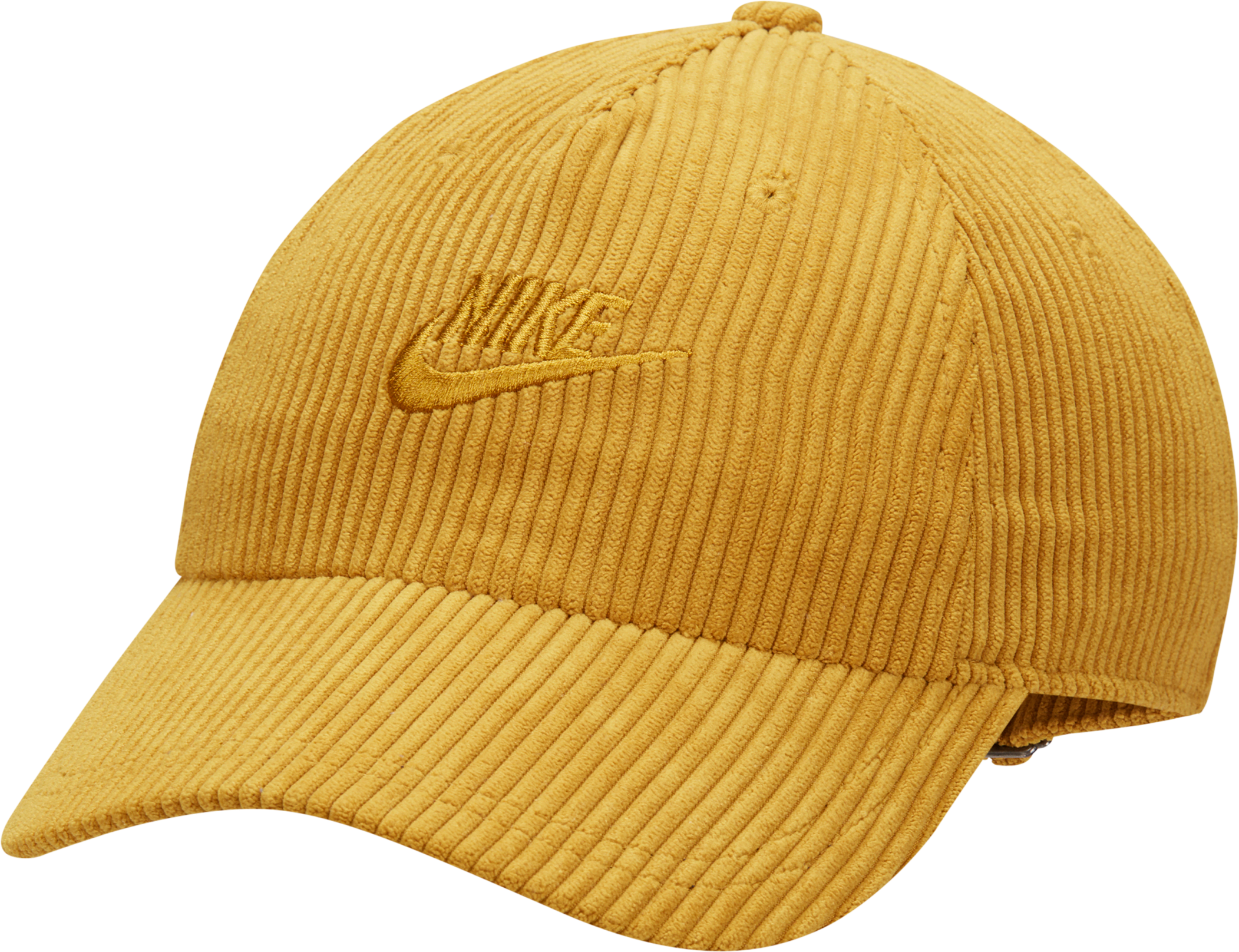 nike cappello non strutturato in velluto a coste  club cap - marrone