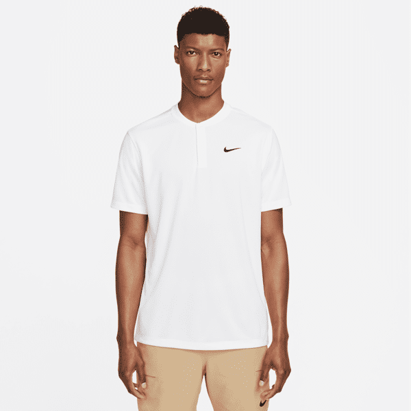 nike polo blade da tennis court dri-fit – uomo - bianco