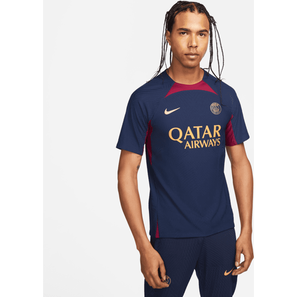 nike maglia da calcio per allenamento in maglia  dri-fit adv paris saint-germain strike elite – uomo - blu