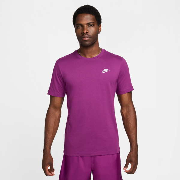 nike t-shirt  sportswear club – uomo - viola