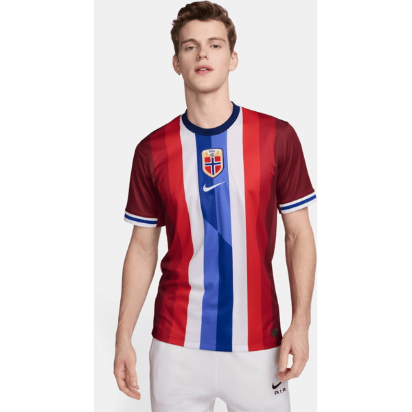 nike maglia da calcio replica  dri-fit norvegia (squadra maschile) 2024/25 stadium da uomo – home - rosso