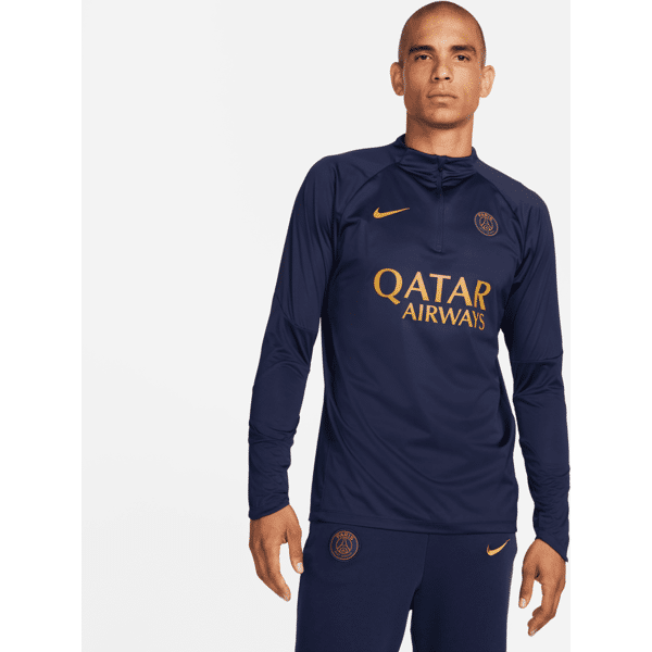 nike maglia da calcio per allenamento  storm-fit paris saint-germain strike winter warrior – uomo - blu