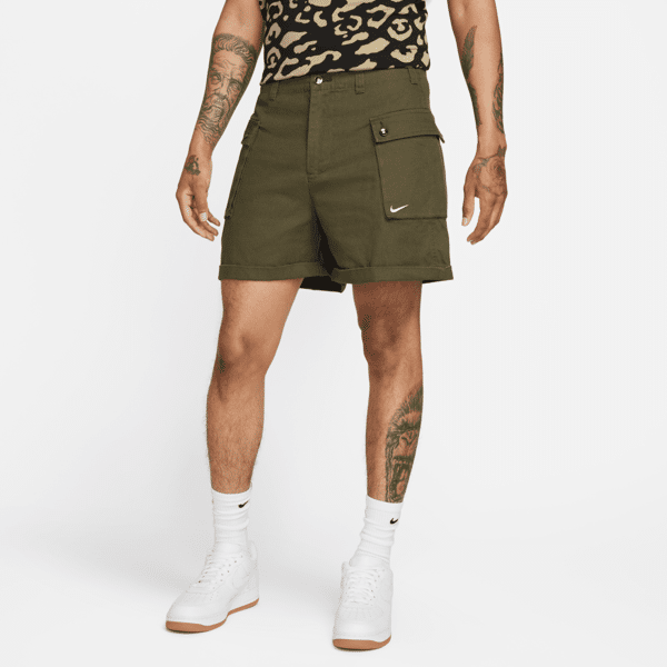 nike shorts cargo in tessuto p44  life – uomo - verde