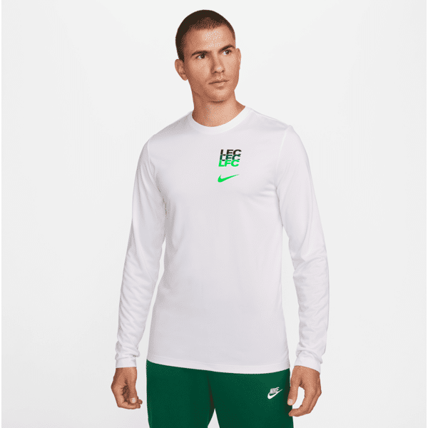 nike t-shirt da calcio a manica lunga  liverpool fc legend – uomo - bianco