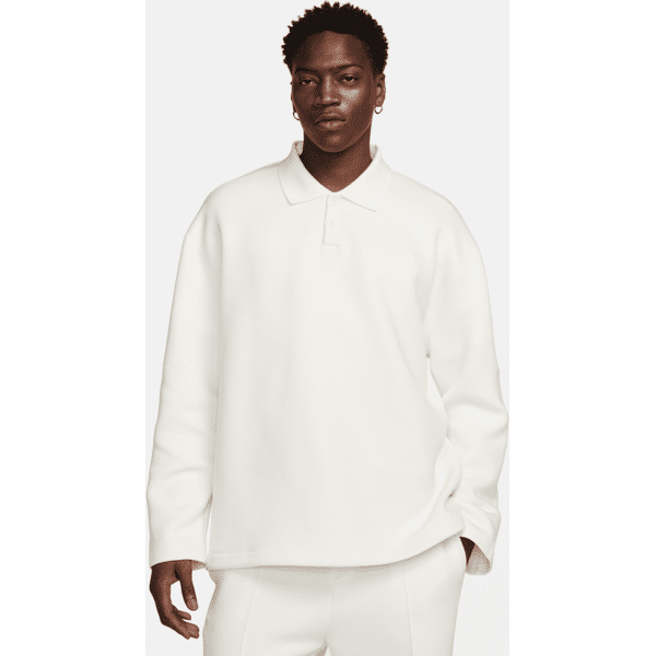 nike polo  tech fleece reimagined – uomo - bianco