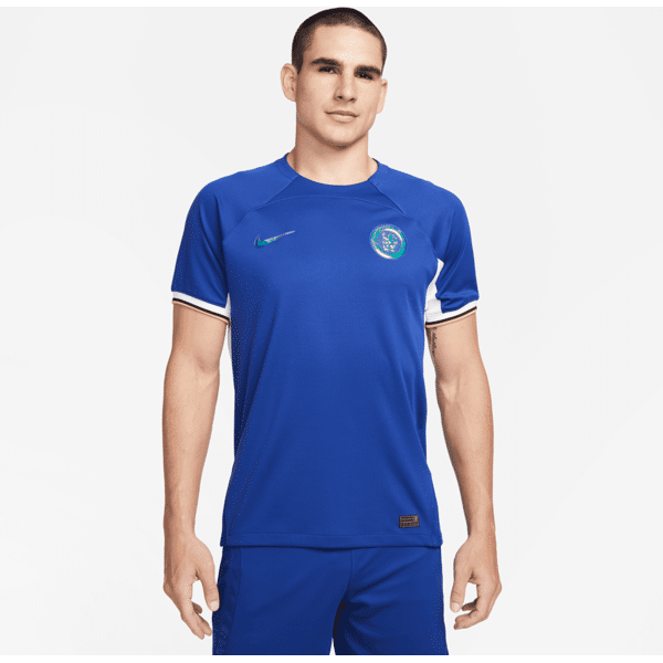 nike maglia da calcio  dri-fit chelsea fc 2023/24 stadium da uomo – home - blu