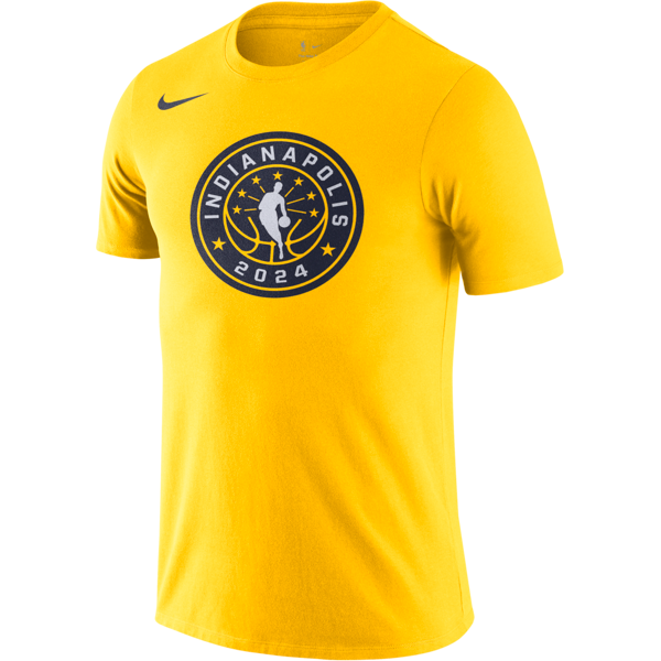 nike t-shirt a girocollo team 31 all-star weekend essential  nba – uomo - giallo