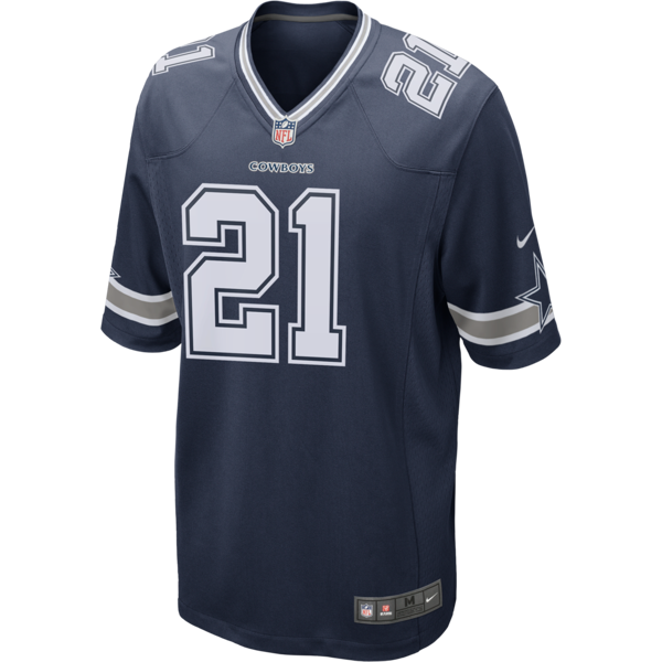 nike maglia da football americano dallas cowboys (ezekiel elliott) nfl game – uomo - blu