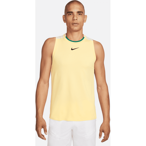 nike canotta da tennis court slam – uomo - giallo