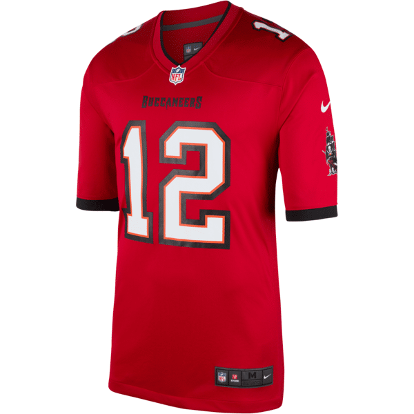 nike maglia da football americano tampa bay buccaneers (tom brady) game nfl - uomo - rosso