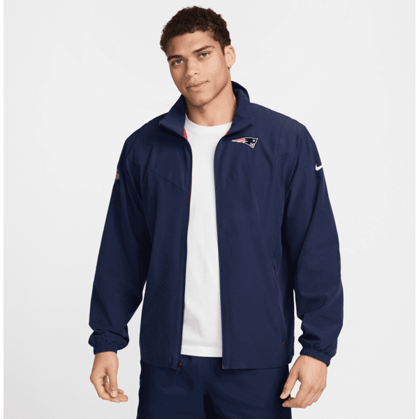 nike giacca con zip a tutta lunghezza  sideline repel (nfl new england patriots) – uomo - blu