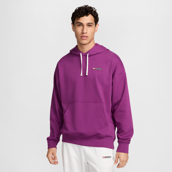 nike maglia da running in fleece dri-fit  track club – uomo - viola