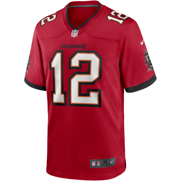 nike maglia da partita tampa bay buccaneers (tom brady) nfl – uomo - rosso