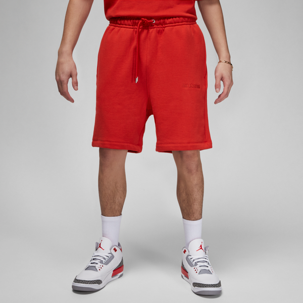 jordan shorts in fleece air  wordmark – uomo - rosso