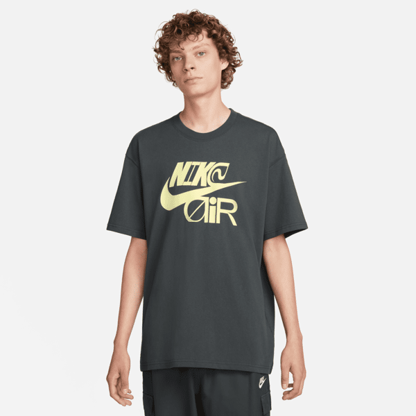 nike t-shirt max90  sportswear – uomo - grigio
