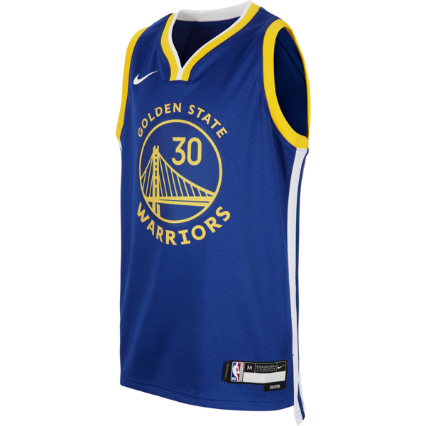 nike maglia golden state warriors 2023/24 icon edition swingman  nba – ragazzo/a - blu