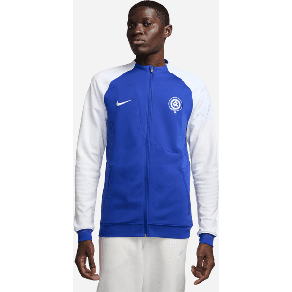 nike giacca da calcio in maglia con zip a tutta lunghezza  atlético de madrid academy pro – uomo - blu