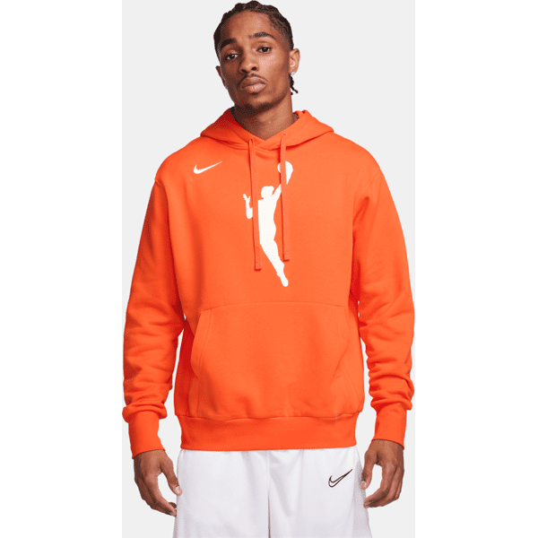 nike felpa pullover in fleece con cappuccio  wnba - uomo - arancione