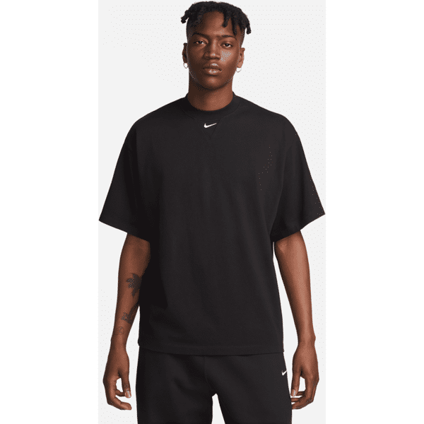 nike maglia pesante a manica corta  solo swoosh – uomo - nero