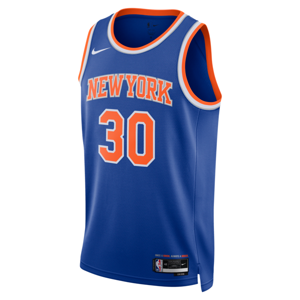 nike maglia new york knicks icon edition 2022/23 swingman  dri-fit nba – uomo - blu