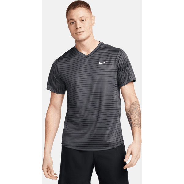 nike maglia da tennis court dri-fit victory - uomo - grigio