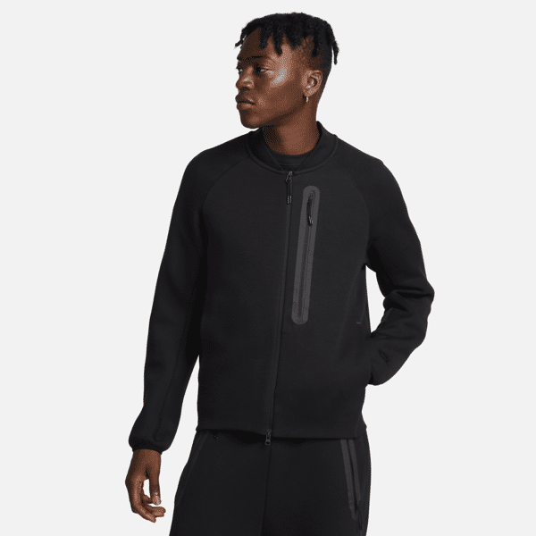 nike giacca bomber  sportswear tech fleece – uomo - nero