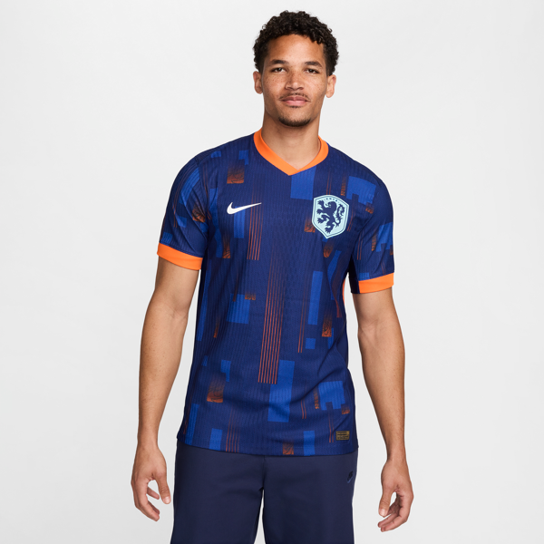 nike maglia da calcio authentic  dri-fit adv olanda (squadra maschile) 2024/25 match da uomo – away - blu