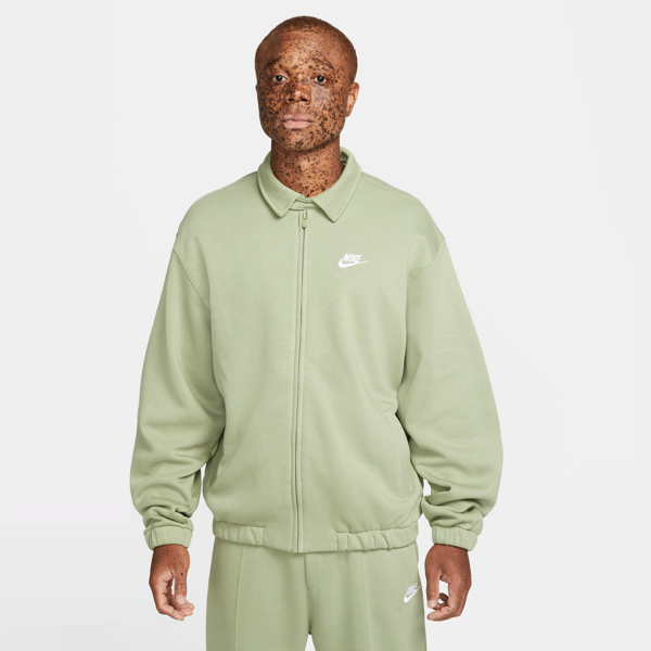nike giacca harrington  club fleece – uomo - verde