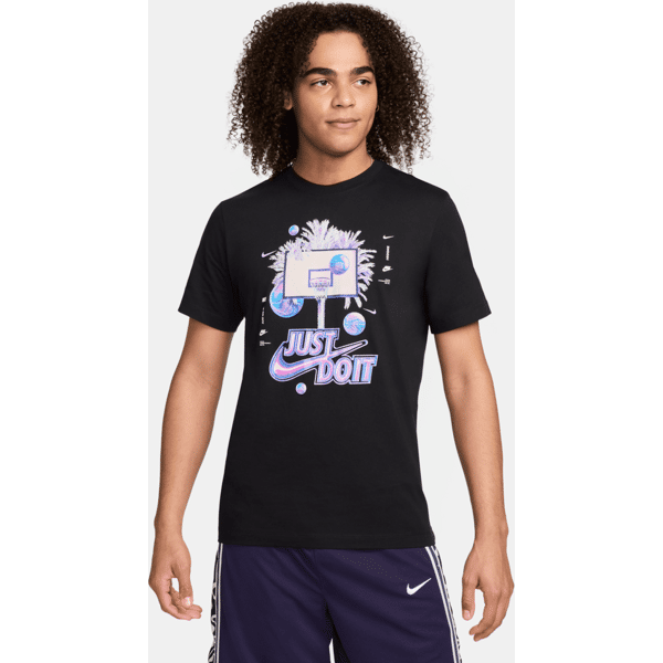 nike t-shirt da basket  – uomo - nero