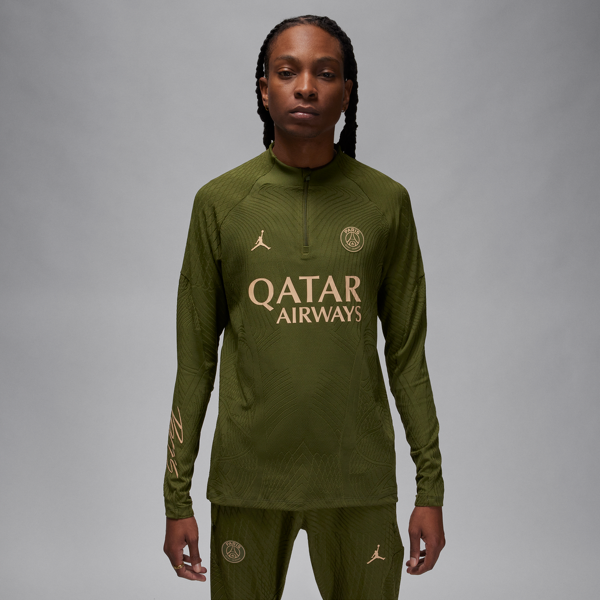 nike maglia da calcio per allenamento  dri-fit adv paris saint-germain strike elite da uomo – quarta - verde