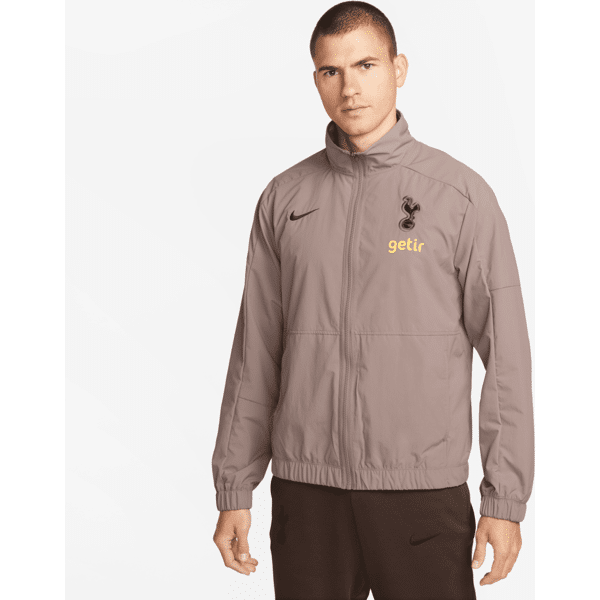 nike giacca da calcio in tessuto  tottenham hotspur revival da uomo – terza - marrone