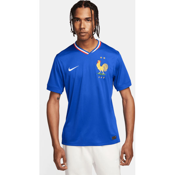 nike maglia da calcio replica  dri-fit fff (squadra maschile) 2024/25 stadium da uomo – home - blu