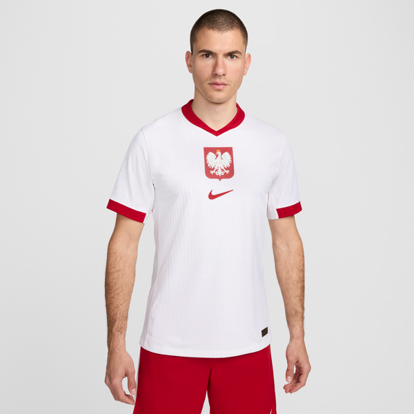 nike maglia da calcio authentic a manica corta  dri-fit adv polonia 2024/25 match da uomo – home - bianco