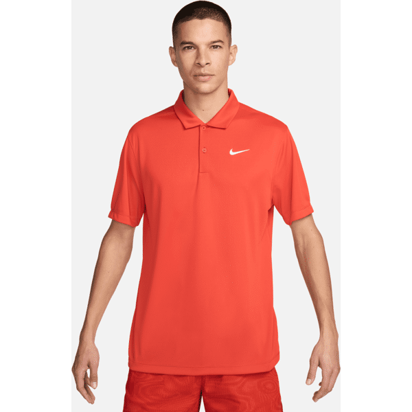 nike polo da tennis court dri-fit - uomo - arancione