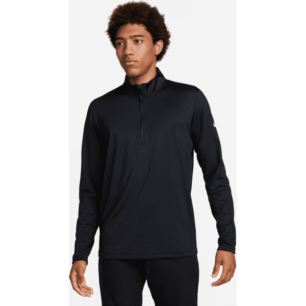 nike maglia da golf con zip a metà lunghezza dri-fit  victory – uomo - nero