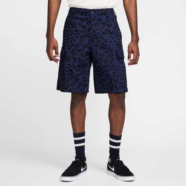 nike shorts con stampa all-over  sb kearny – uomo - blu