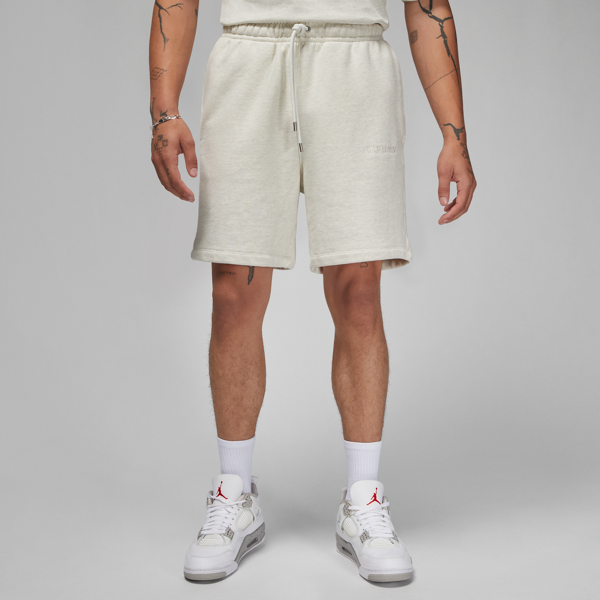 jordan shorts in fleece air  wordmark – uomo - marrone