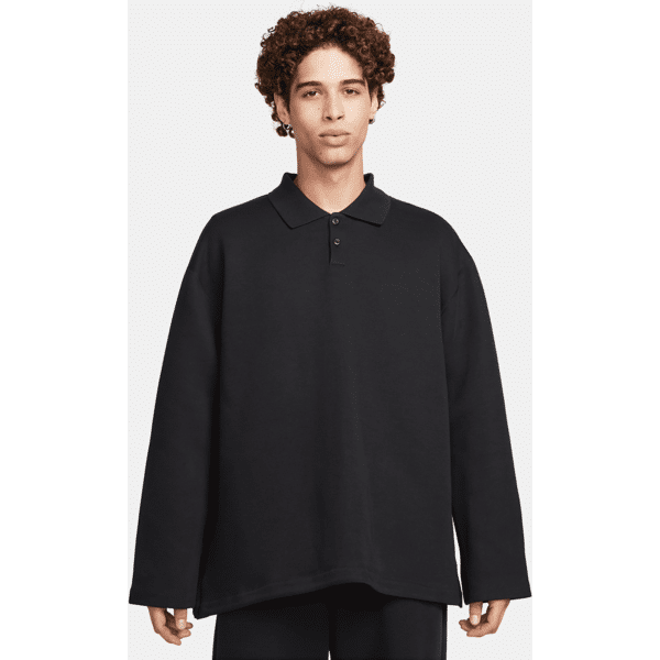 nike polo  tech fleece reimagined – uomo - nero