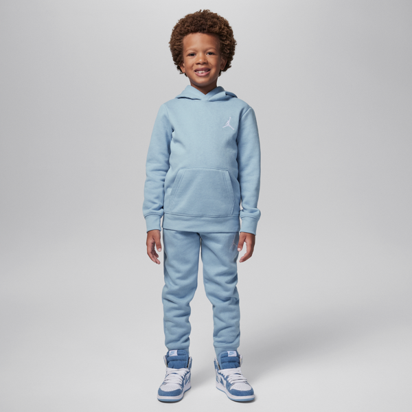 jordan completo in 2 pezzi con felpa con cappuccio  mj essentials fleece pullover set – bambini - blu