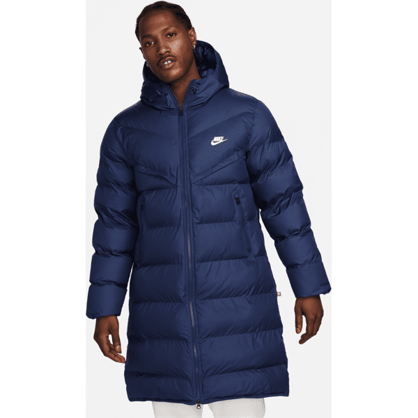 nike giacca parka con cappuccio storm-fit  windrunner primaloft® – uomo - blu